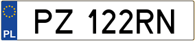 Truck License Plate